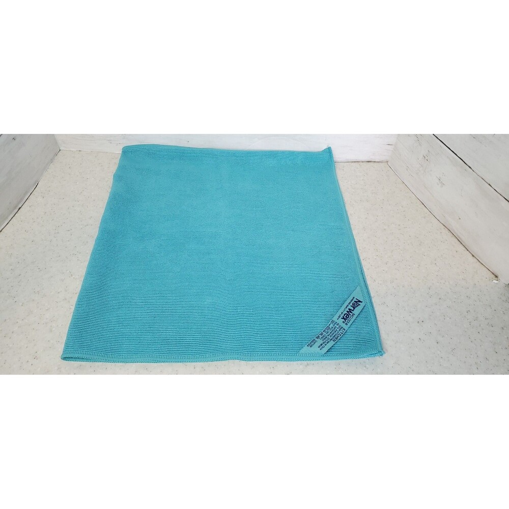 Norwex Teal Kitchen Towel BacLock Channel Weave Eco Friendly 25.5 x 13.5